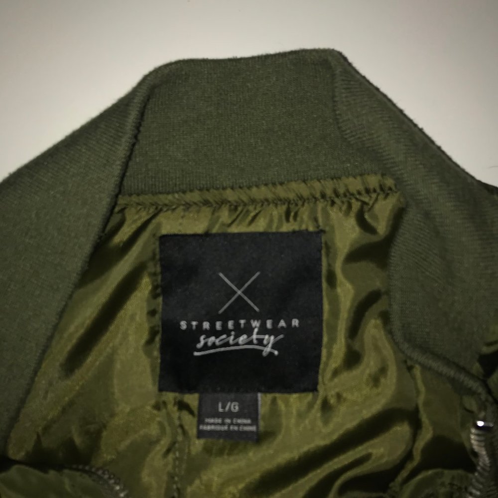 Green Bomber Jacket - Picture 3 of 5